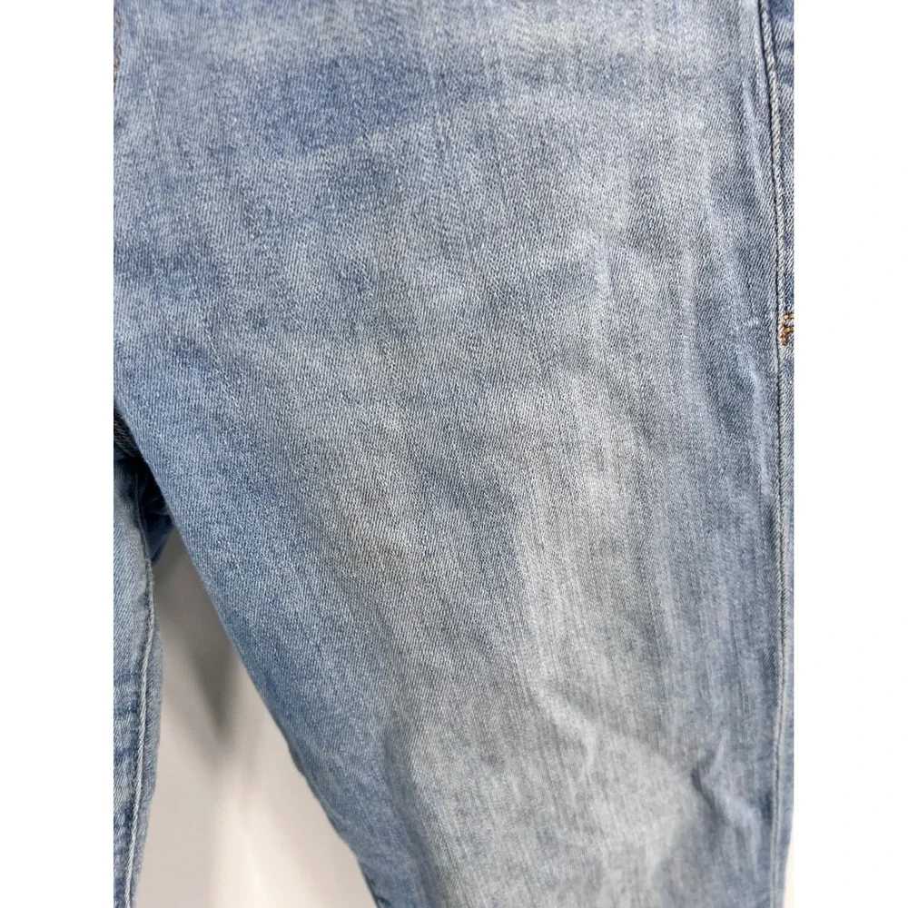 FRAME‎ Le Skinny de Jeanne Crop Jeans Finchley Dip Dye Raw Hem Size 29